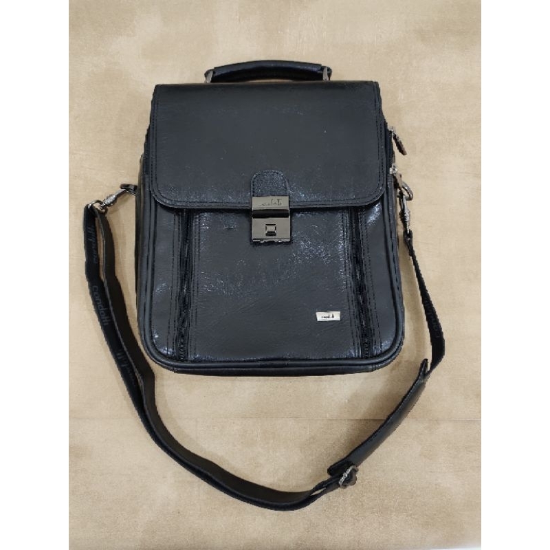 Tas selempang pria Condotti original bahan kulit asli