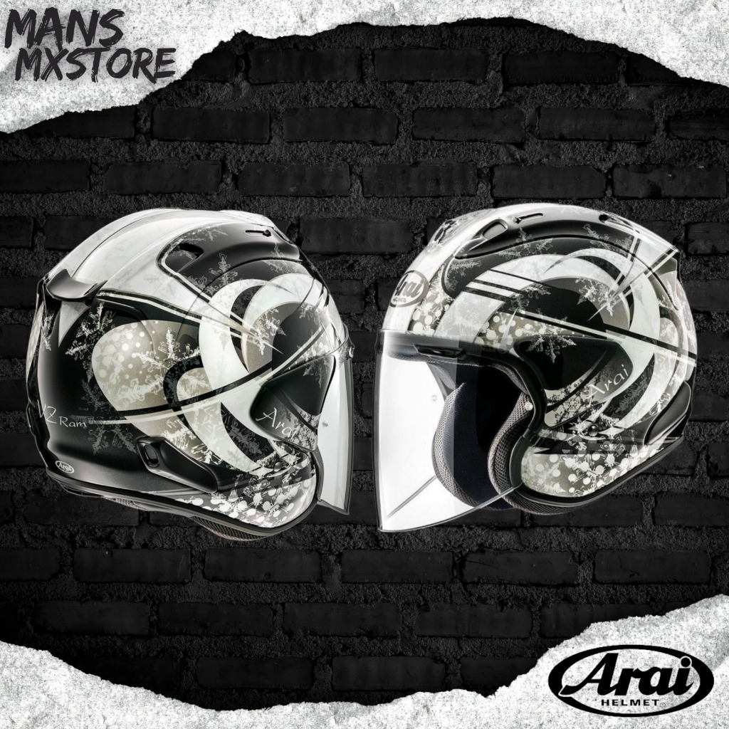 HELM ARAI VZ-RAM SNOW DOME BLACK HELMET ARAI HALF FACE ORIGINAL