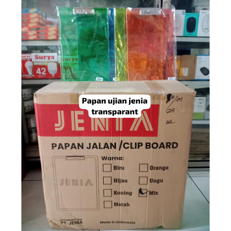 

papan ujian jenia transparant...