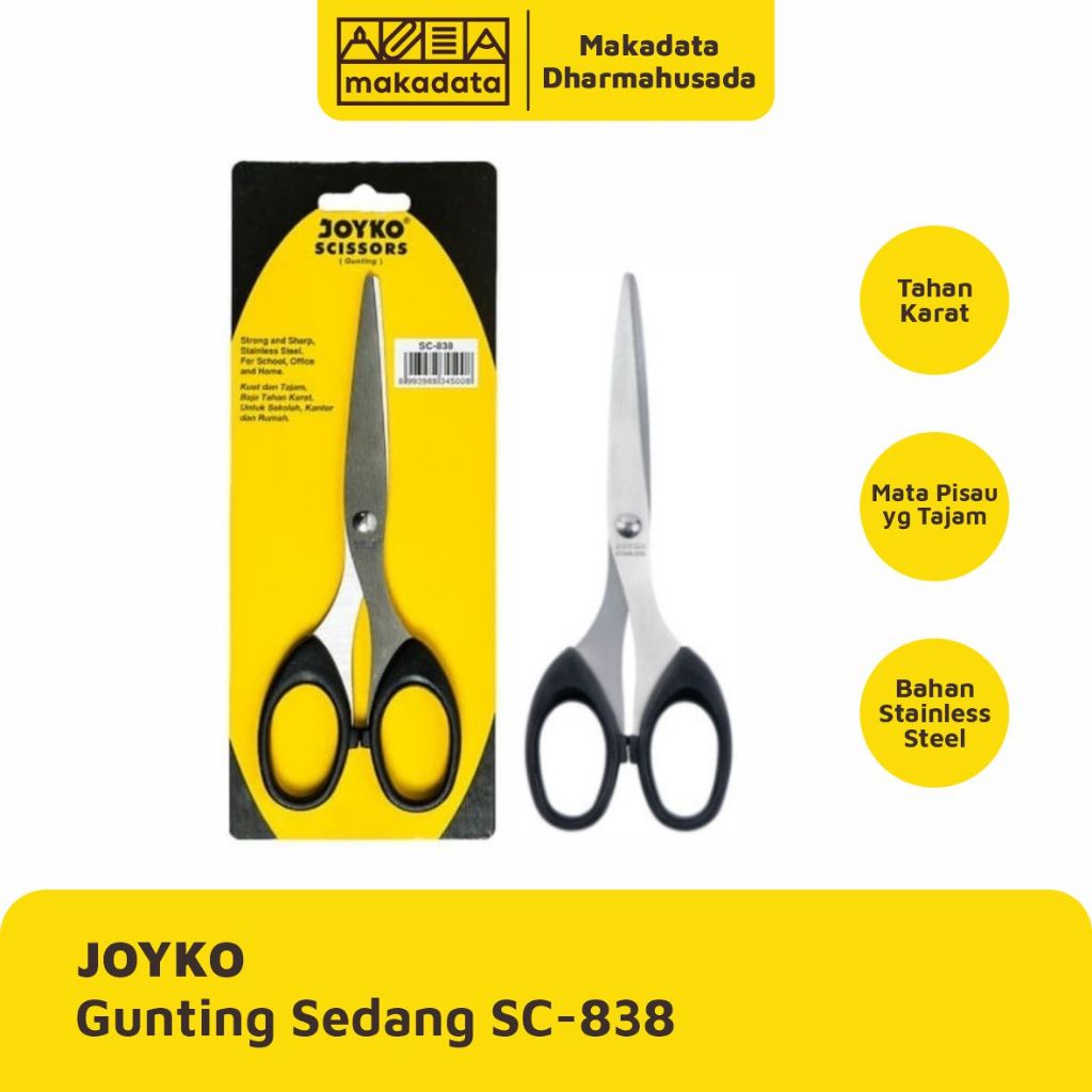 

SCISSORS | GUNTING SEDANG JOYKO SC-838 (1 PCS)