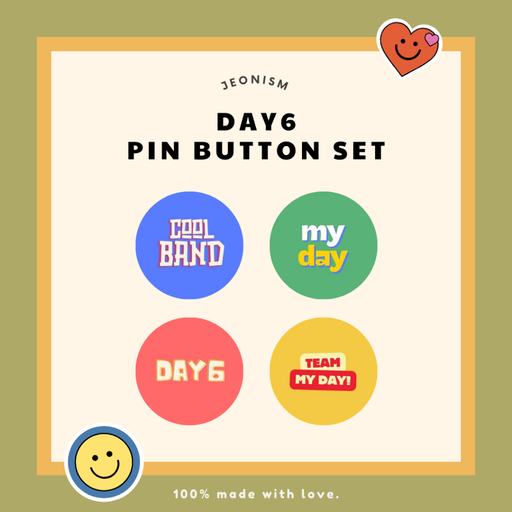DAY6 Pin Button Bag Decoration