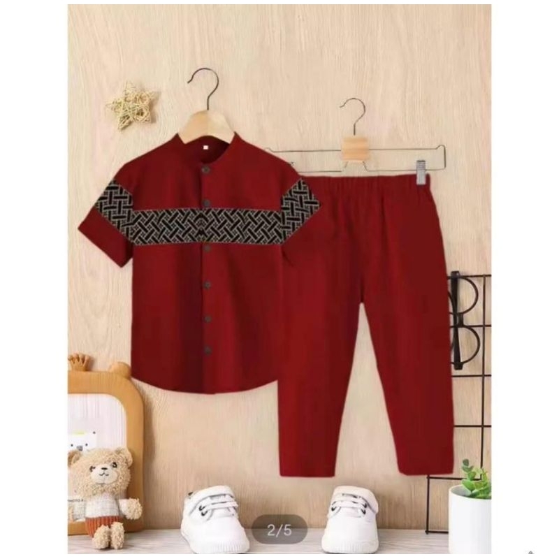 BAJU KOKO BATIK ABDUL ANAK COWOK TERMURAH/UMUR 1-10 TAHUN