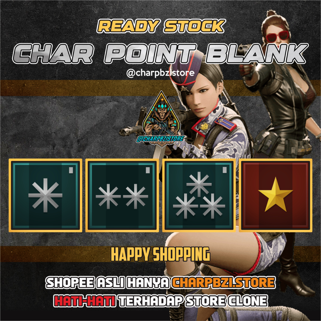 CHAR PB / CHAR POINTBLANK BRIGADIR - COLONEL - LETCOL - MAJOR
