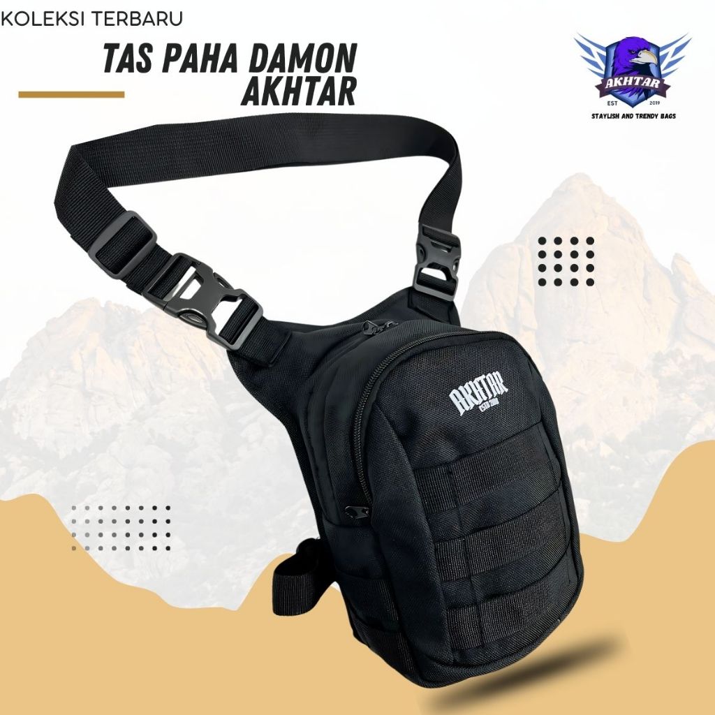 Tas Paha Pria Tactical Waterproof Kecil Original Tas Selempang Slingbag Akhtar DAMON