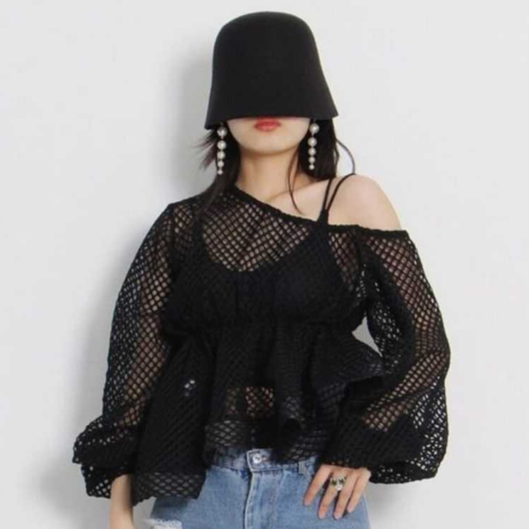 CELEBRE STAR Mutiea Blouse Wanita Kekinina Kemeja Ruffle Korea Style Bigsize Oversize Jumbo