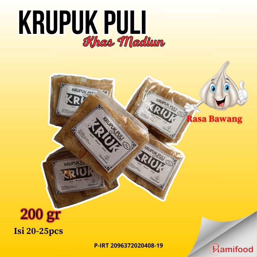 

- [ 200gr ] Krupuk Puli/ Gendar/ Lempeng/ Karak/ Beras Kemasan Ekonomis