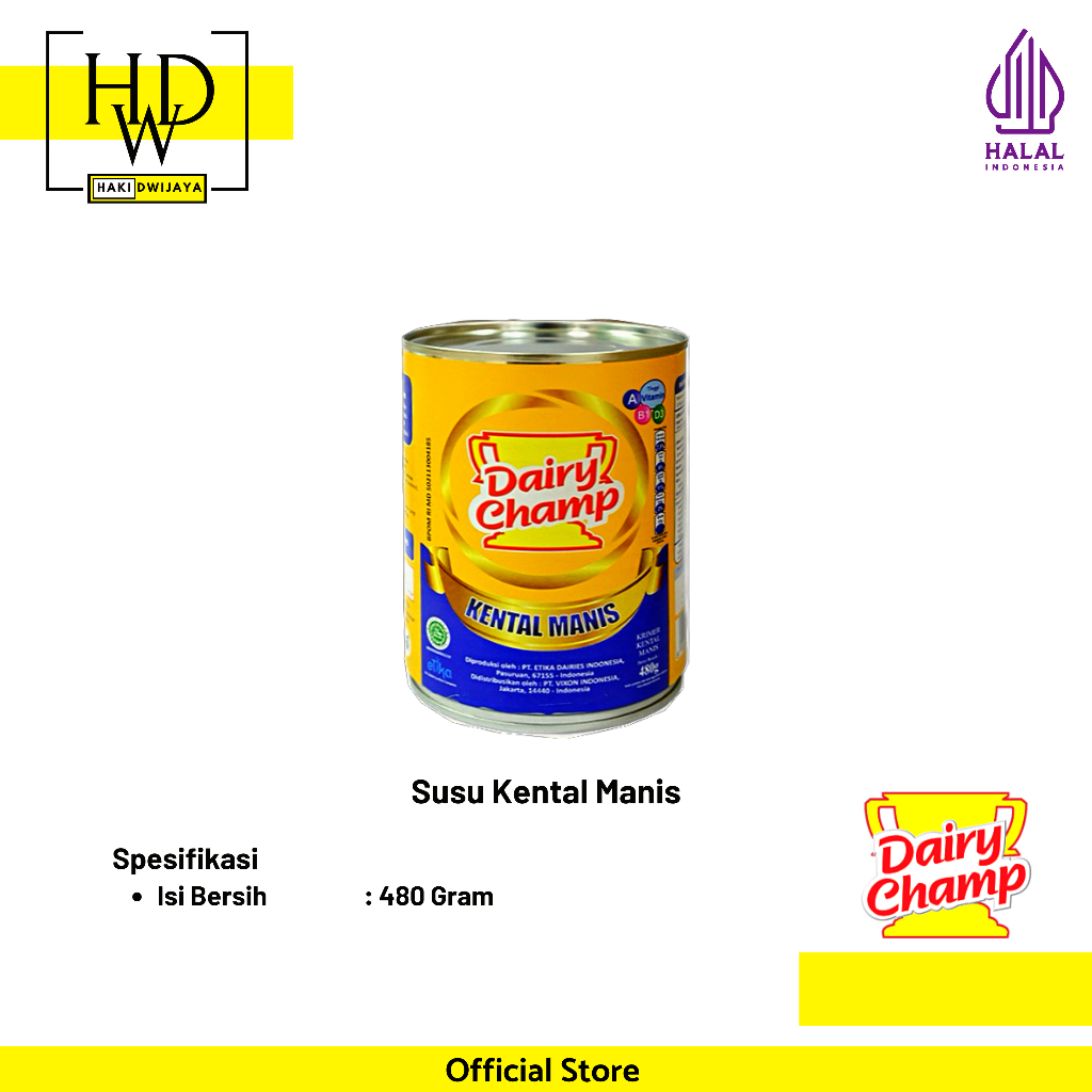 

[490 Gram] Dairy Champ Susu Kental Manis