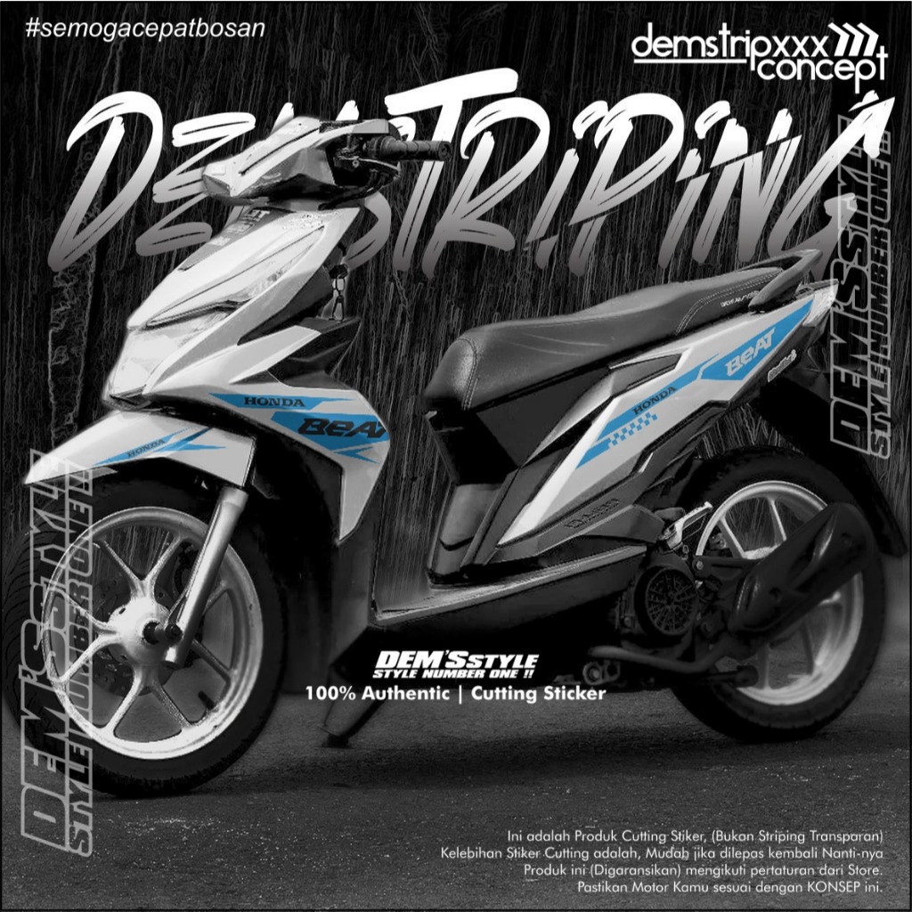 STICKER STRIPING CUTING BEAT Honda BEAT ESP 2015-2020 STRIPING VARIASI BEAT NEW STIKER VARIASI BEAT 