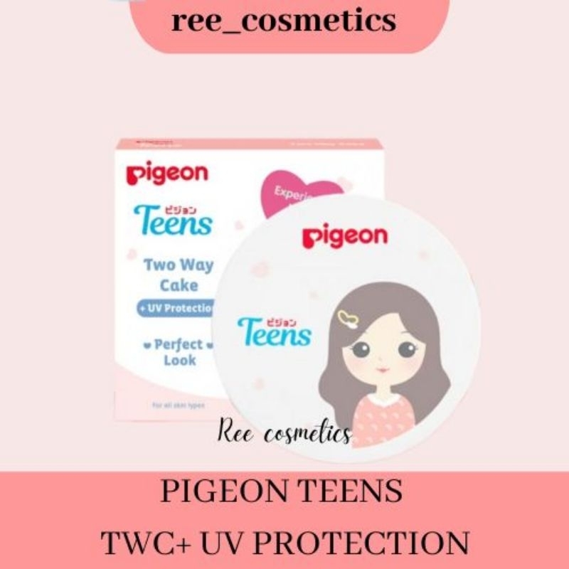 PIGEON TEENS Two Way Cake | Bedak Padat Remaja TWC | Bedak Remaja