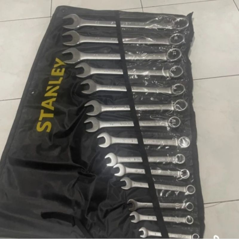 Kunci ring pas 14Pcs STANLEY combination wrench set ring pas STMT 80944-8