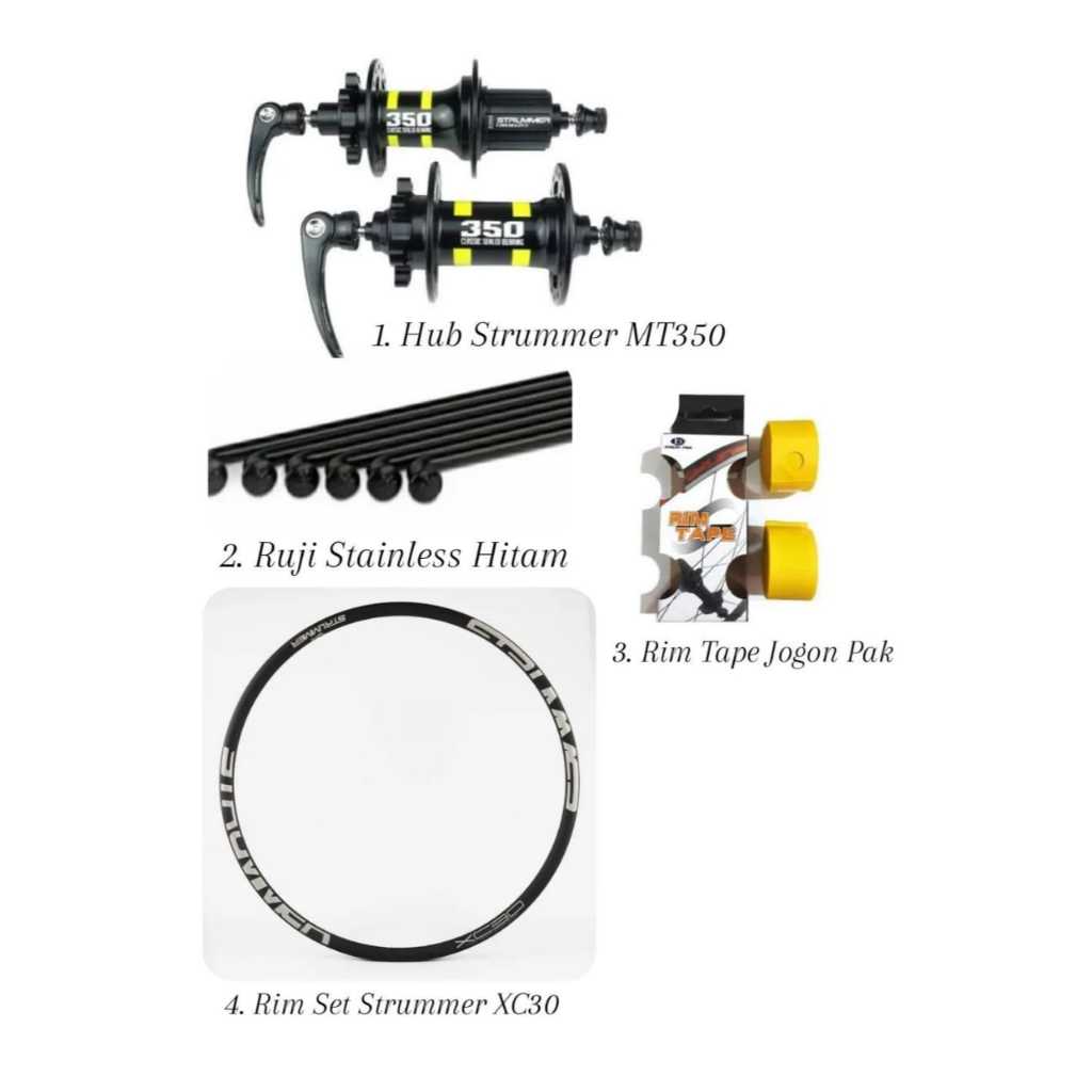 WHEELSET STRUMMER XC30 ASIMETRIS 29 700C DISC BRAKE