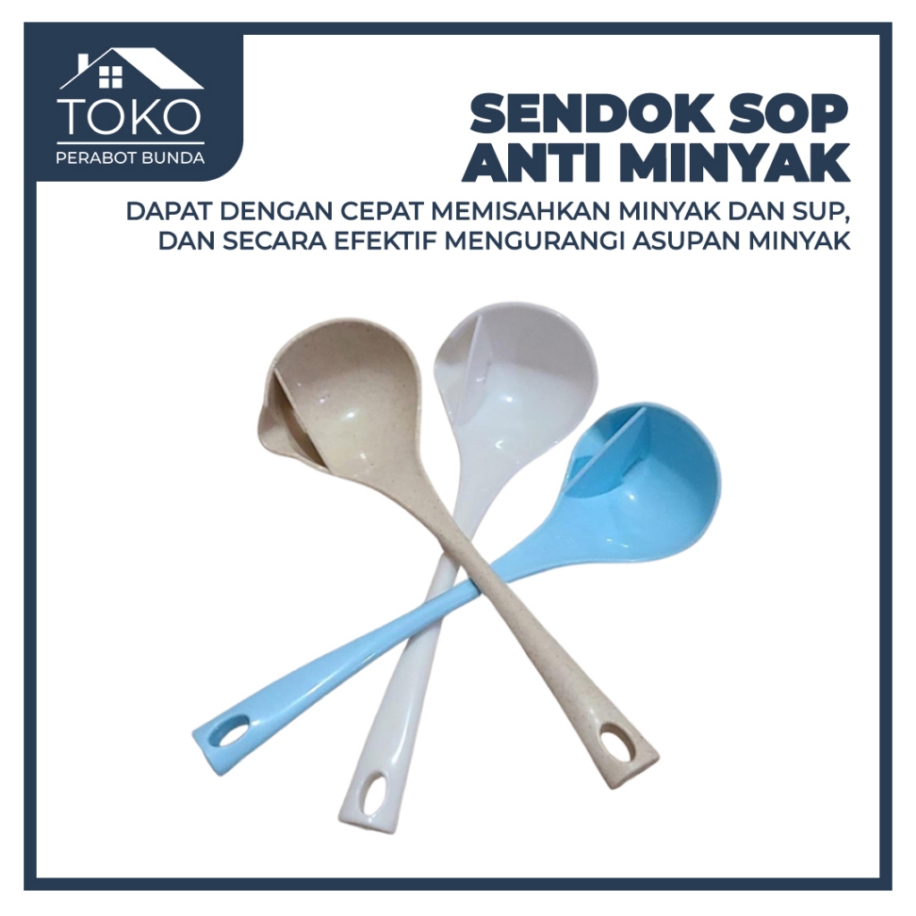 SENDOK SOP ANTI MINYAK / centong sayur anti minyak/sendok centong sayur