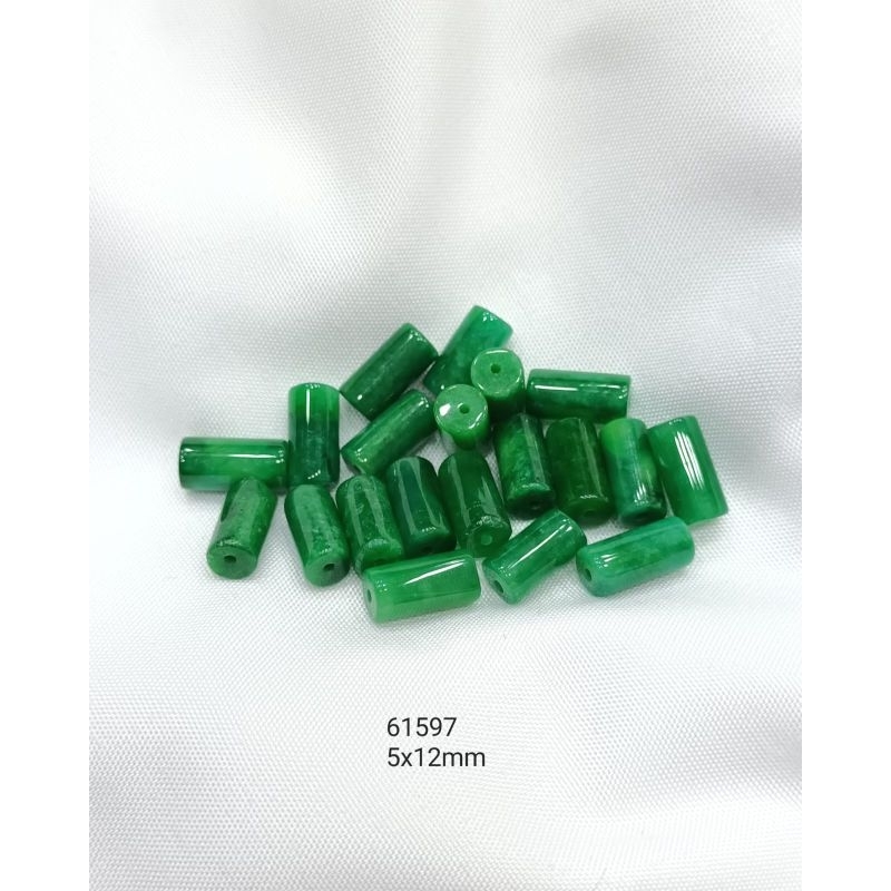 giok ukir/manik giok/giok tabung/batu giok