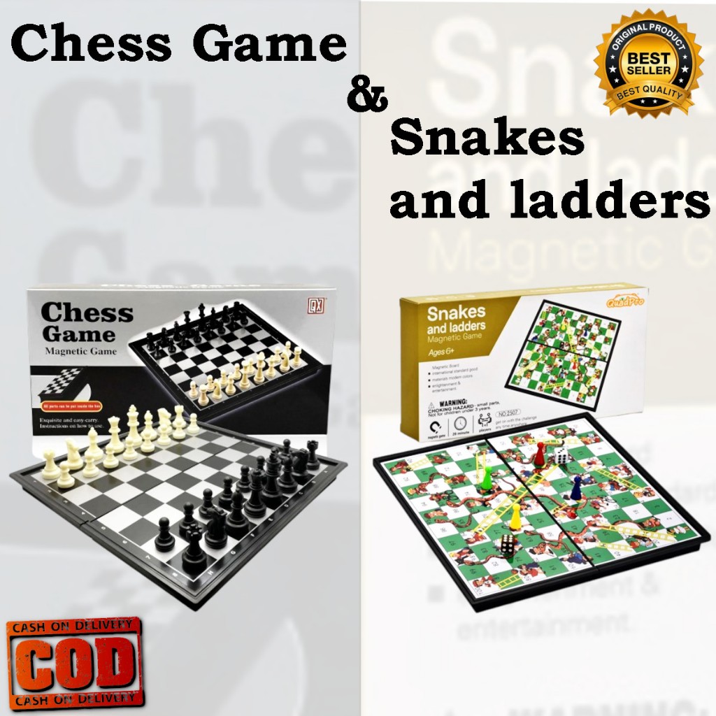 JOFESTORE88 MAINAN ULAR TANGGA / CATUR MAGNET PREMIUM LADDERS BOARD