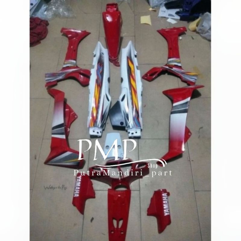 Cover Body Full Set Halus FizR F1Z R Merah Putih 2004, Body Cover Motor Yamaha F1Z R fizr