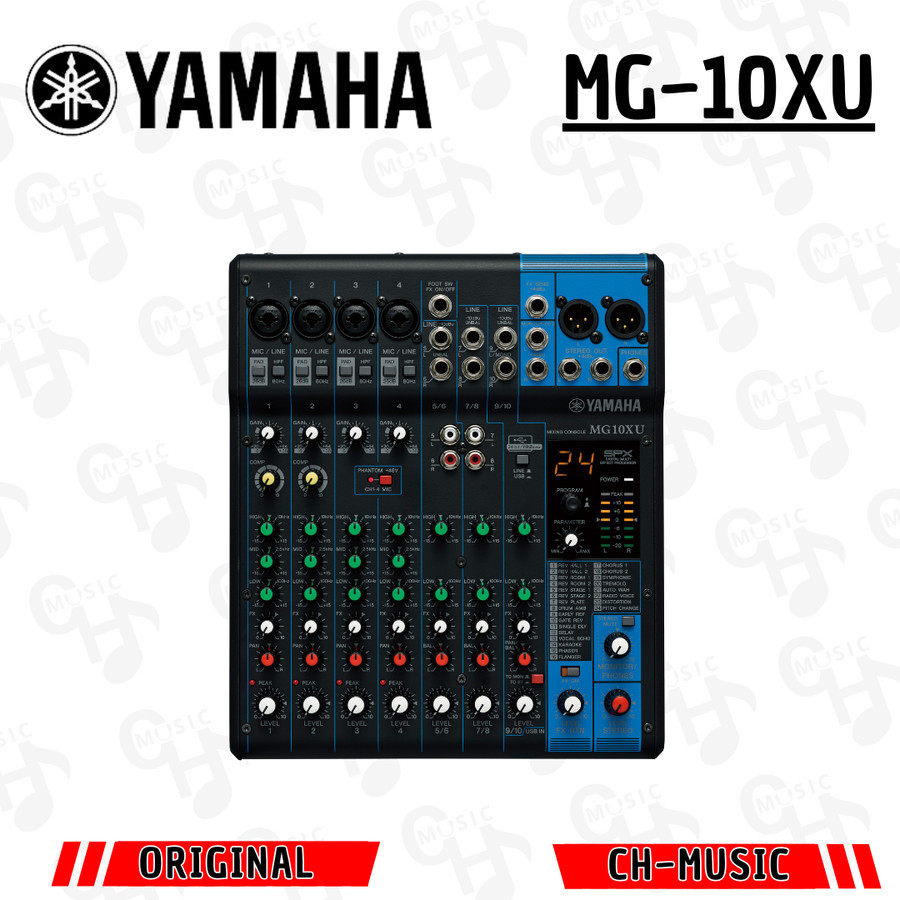 Mixer Yamaha MG-10Xu MG 10xu MG10xu Original Garansi Resmi