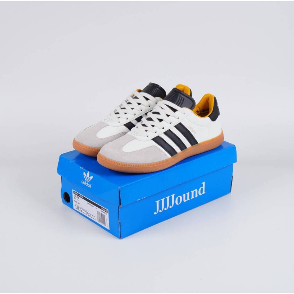 Sepatu Adidas Samba Og Jjjjound Off White ID8708 Original BNIB Full Tag Barcode Bahan Leather Kulit 
