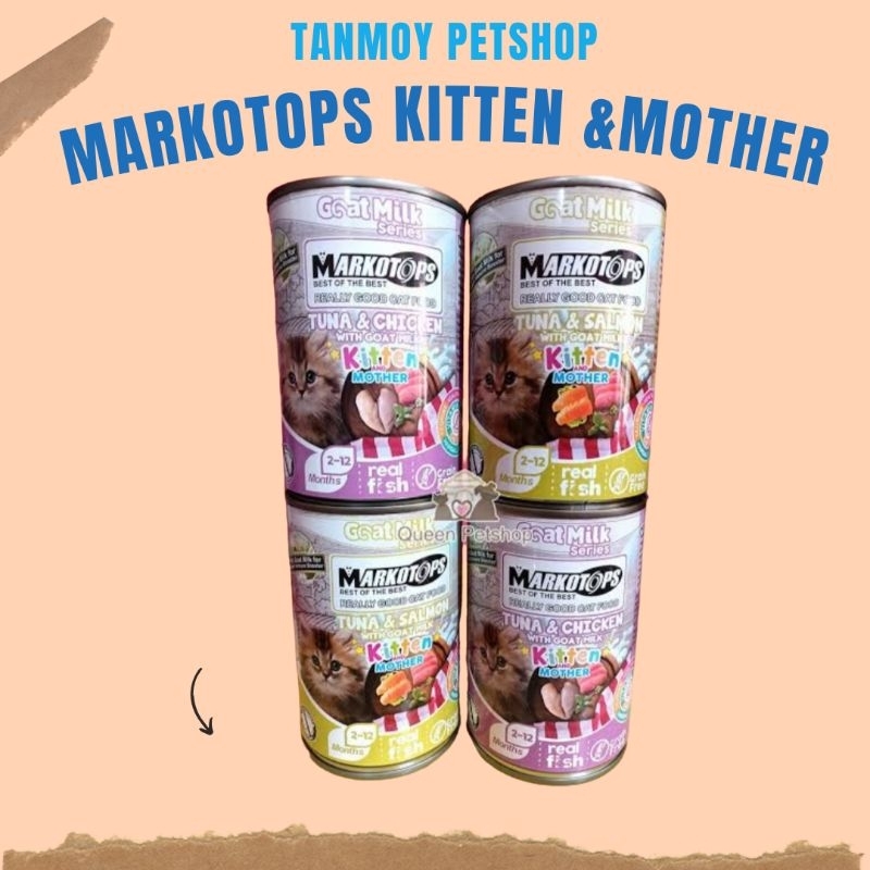 Markotops kitten and mother kaleng 400gram