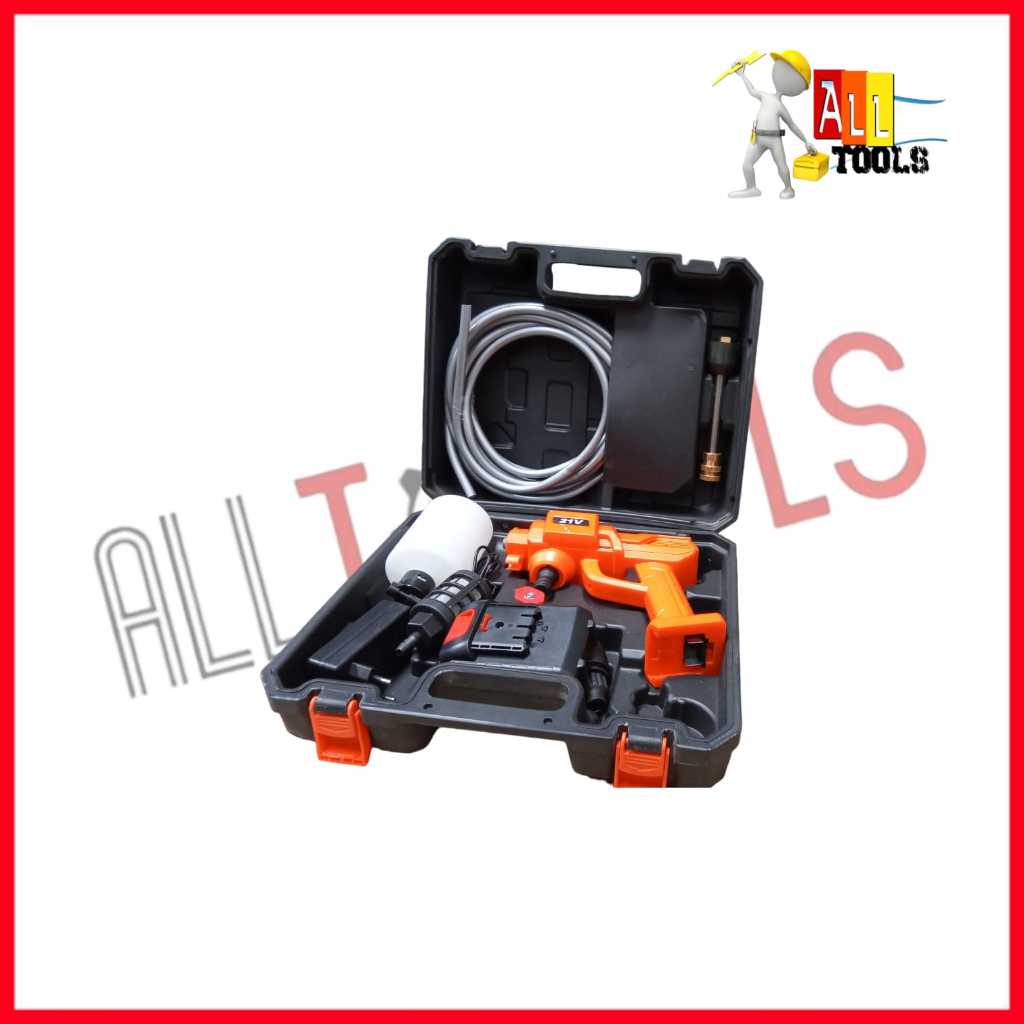 CORDLESS CLEANING GUN/ JET CLEANER - MESIN CUCI MOTOR MOBIL 21V HPW 2160 - XENON