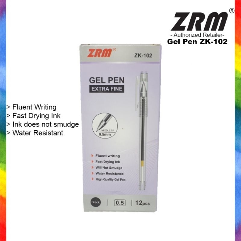 

ZRM ZK-102 gel pen /. pulpen /pena 0,5mm 1 pack 12pcs
