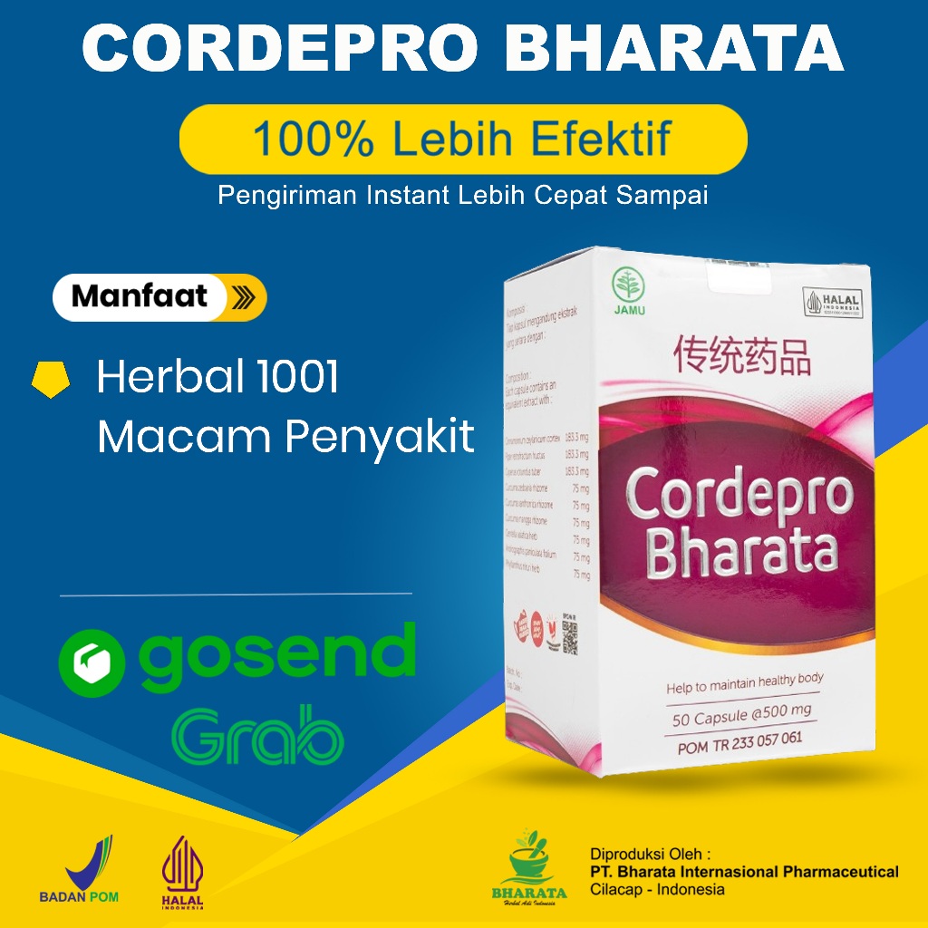 Cordepro Bharata Obat Epilepsi dan Infeksi Paru Obat Herbal Super Ampuh 100% Produk Original
