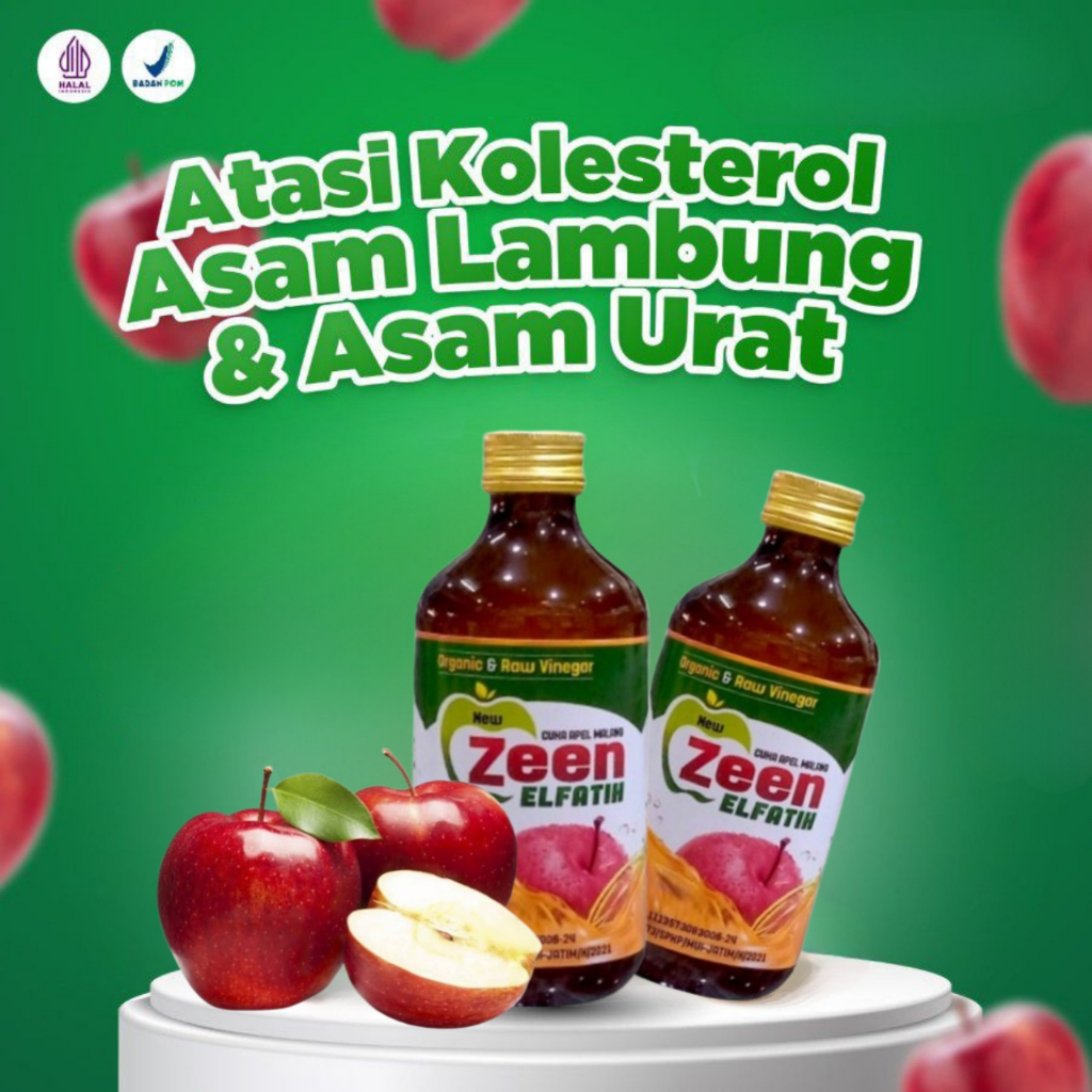 

Obat Diabetes Paling Ampuh CUKA APEL ZEEN ELFATIH Murni Organik Dari Apel Utuh ASLI Original