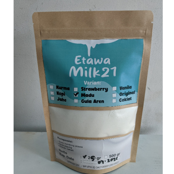 

Susu Kambing Etawa Bubuk Rasa Madu