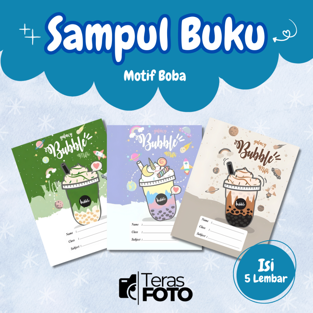 

(Isi 5 Lembar) SAMPUL BUKU MOTIF ESTETIK BOBA / SAMPUL BUKU TULIS SIDU CAMPUS BIGBOSS / SAMPUL BUKU BOOK COVER A5/B5 / SAMPUL BUKU AESTHETIC