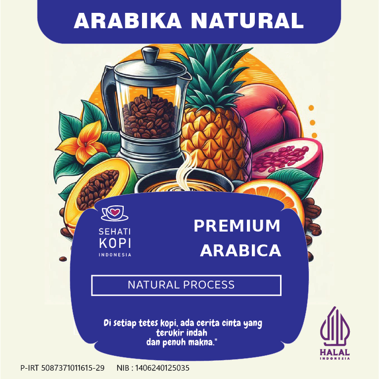 

Kopi Full Arabika - Natural Proses 200 g