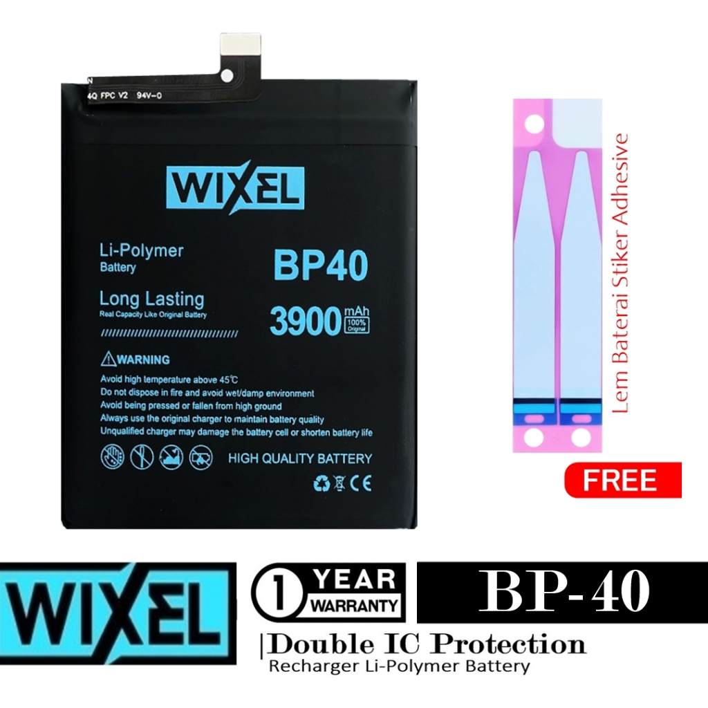 Baterai Wixel Xiaomi Mi9T Mi 9T Pro BP40 BP-40 Double 2IC Protection