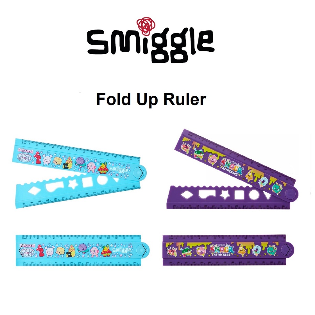 

Ori Smiggle Pengaris Lipat Smigglets Fold Up Ruler 15/30 cm