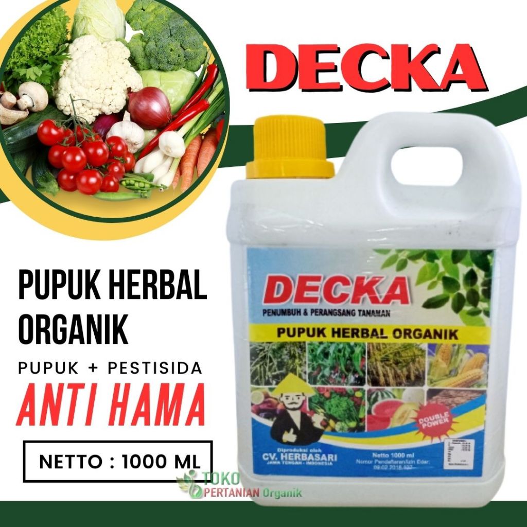 Obat hama DECKA 1 liter untuk tanaman jeruk, Nutrisi alami penyubur tanaman cabe