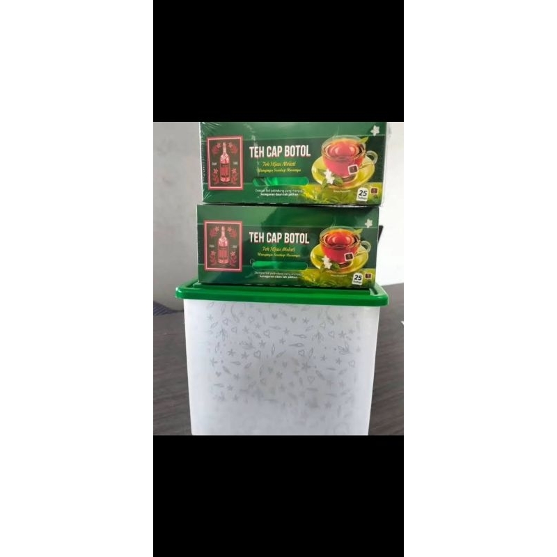 

Teh cap botol celup isi 50pcs gratis container box