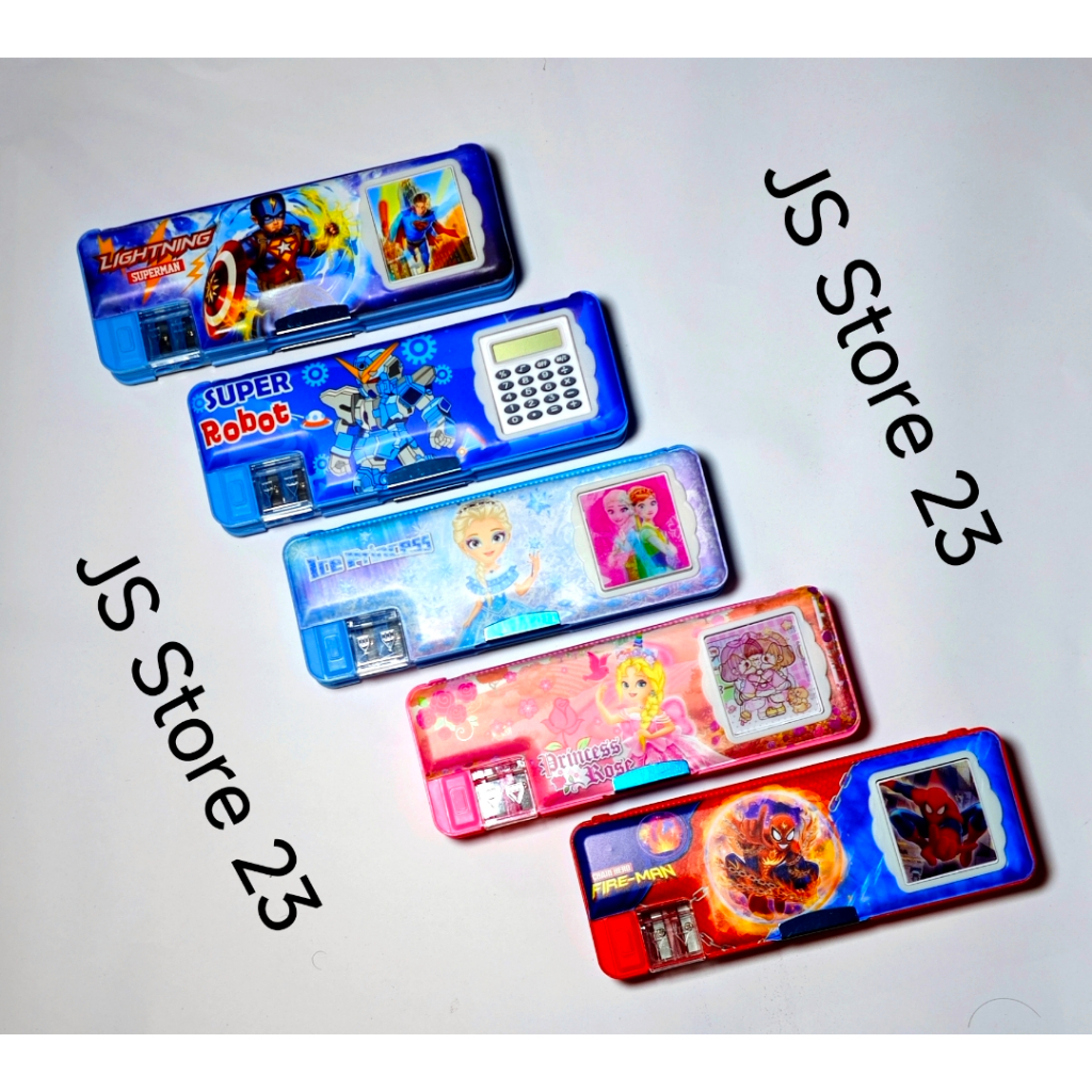 

Kotak Tempat Pensil Kalkulator Hologram Fancy Karakter Gundam Frozen Spiderman Princess Avengers Superhero Captain America Frozen/ Tepak Pensil Kalkulator Fancy Spiderman