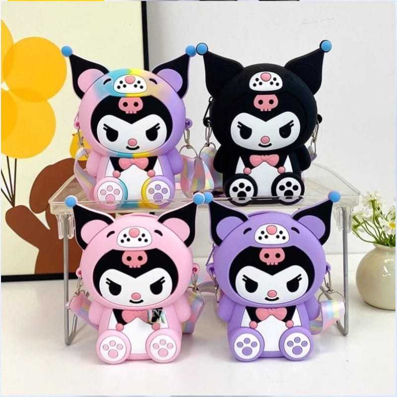 Tas Salempang Anak Tas Karakter Sandrio Tas Silikon/Tas Jelly Karakter Sanrio/Tas Selempang Lucu