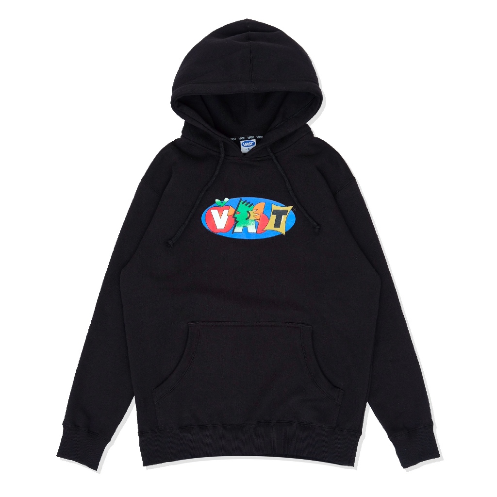 VAST OVAL ART HOODIE BLACK - VJH-45