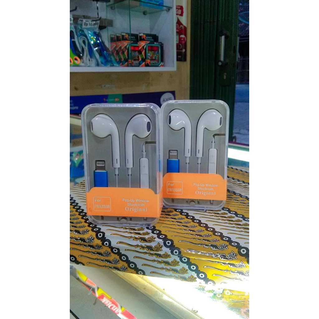 Headset mika colokan lighting - Headset HP - Headset Kabel