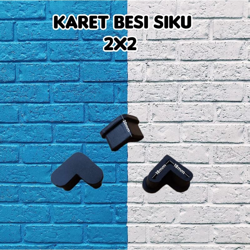Karet Besi siku 2x2/ Karet Rak siku 2x2/Karet Siku 2x2
