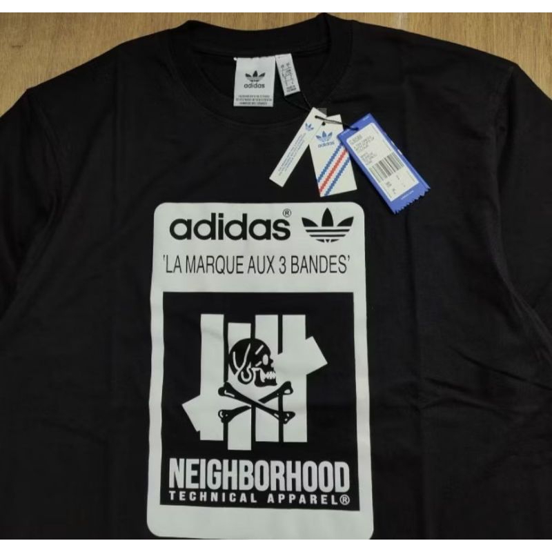 KAOS OVERSIZE ADINDA X NEIGHBORHOOD X UNDEFEATED X MASTERMIND PRINTED BLACK TEES BESTSELLER