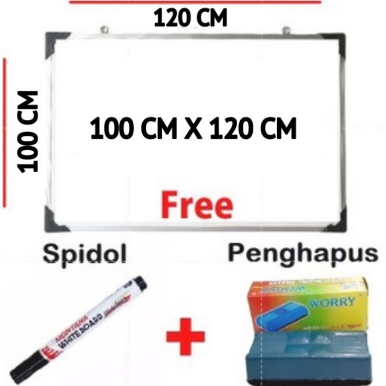 

KODE X63X PAPAN TULIS WHITEBOARD 8 X 12 CM FREE SPIDOL DAN PENGHAPUS