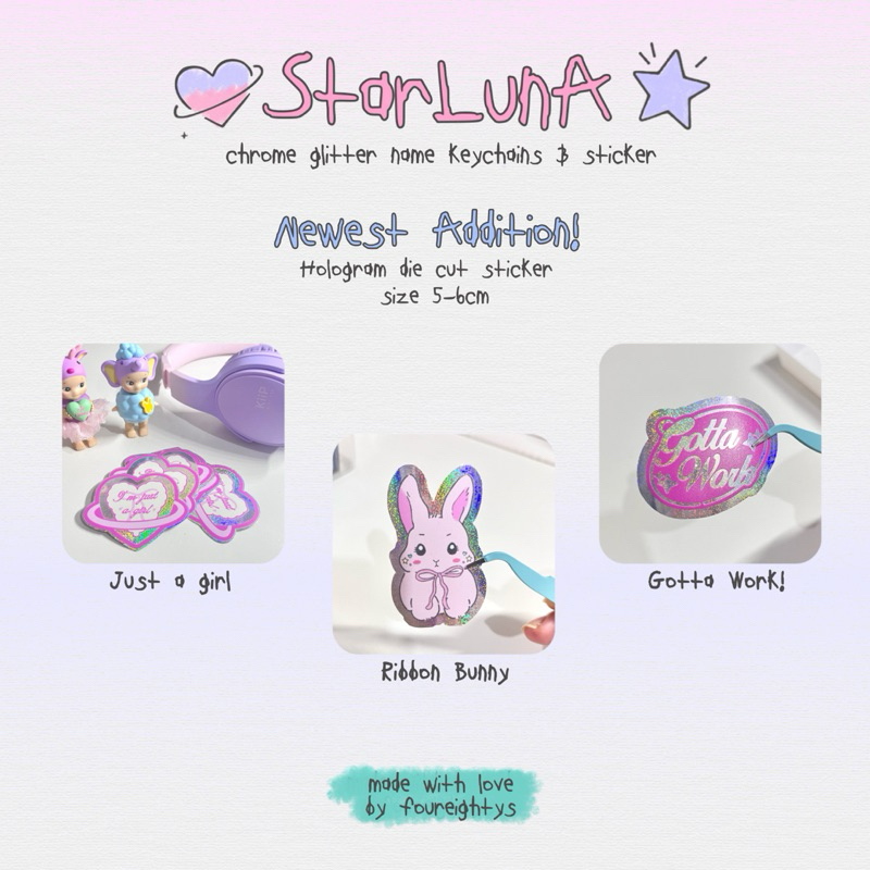 

Just a Girl Pink Hologram Sticker