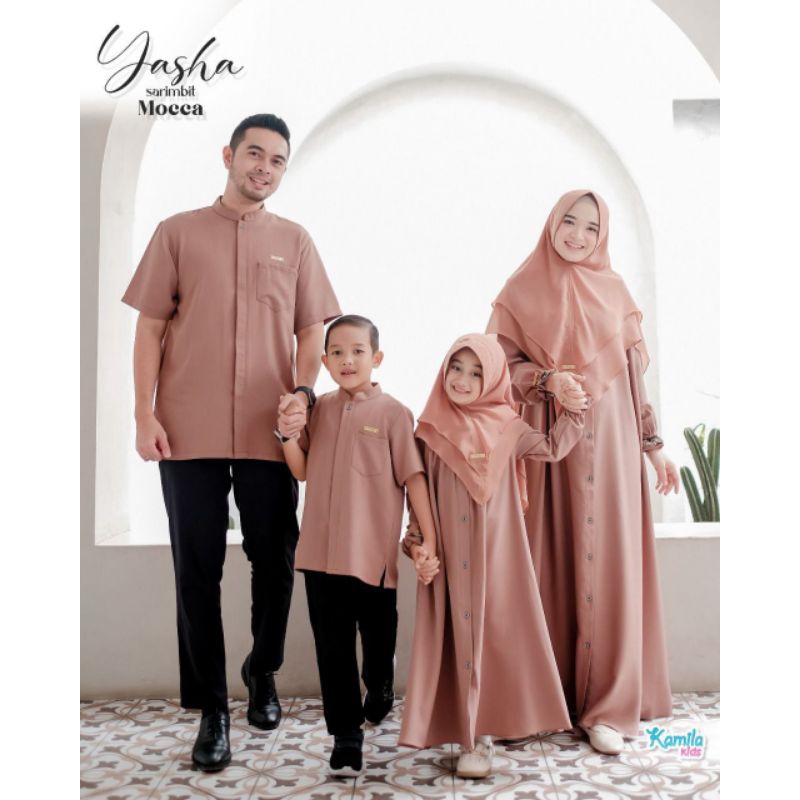Dilovable.id | SARIMBIT YASHA SARIMBIT KELUARGA GAMIS POLOS KOKO REMAJA SARIMBIT LEBARAN BY. KAMILA 
