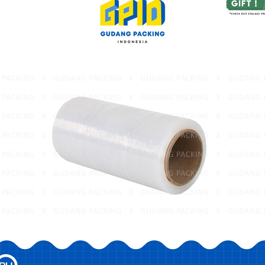 Unggul GPID FILM  Stretch Film  Wrapping Putih  Hitam 3 cm