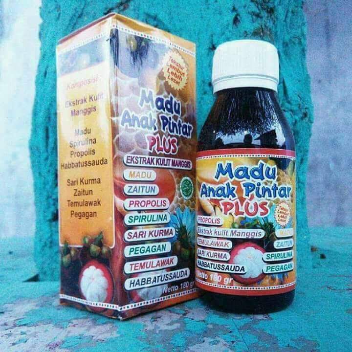 

Madu Anak Pintar Plus Herbal Ekstrak Manggis dan Propolis