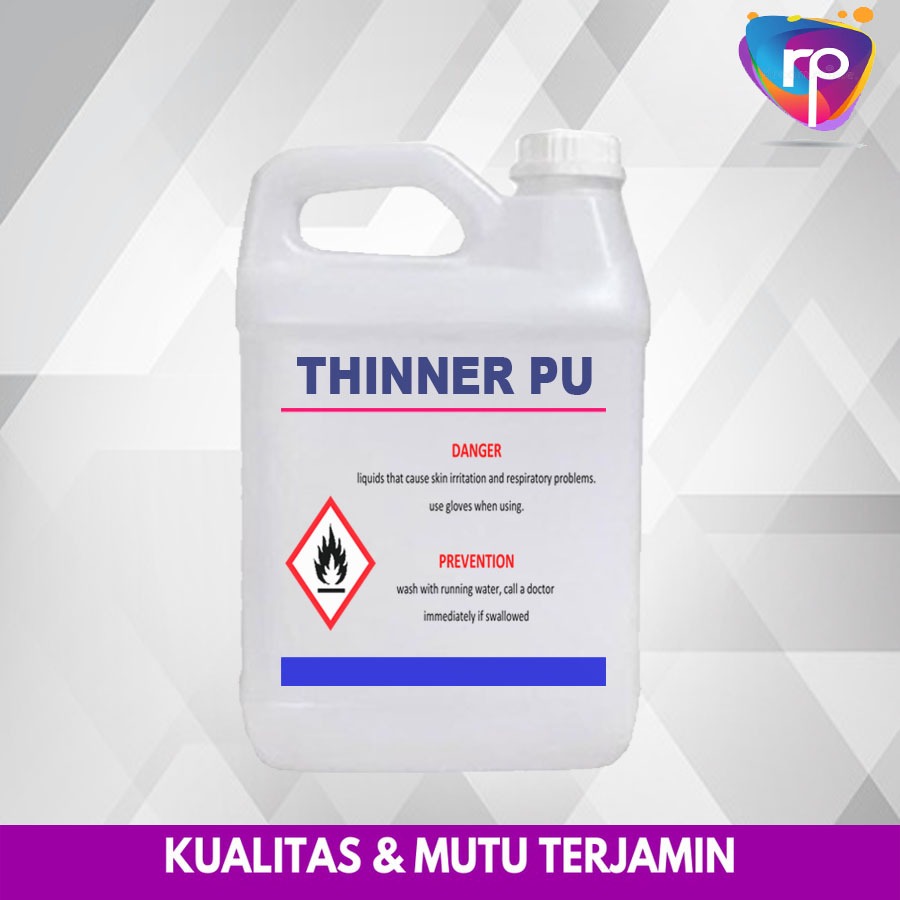 Thinner Pu Fast Dry Thinner Pu Cepat Kering 5 Liter