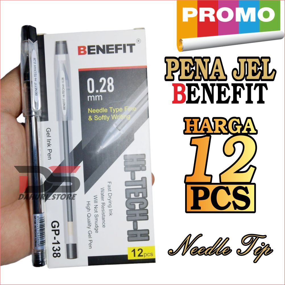 

BOLPOIN PULPEN BENEFIT Gel Pen 0.28mm Hi-TECH-H GP 138 Harga spesial pena gel