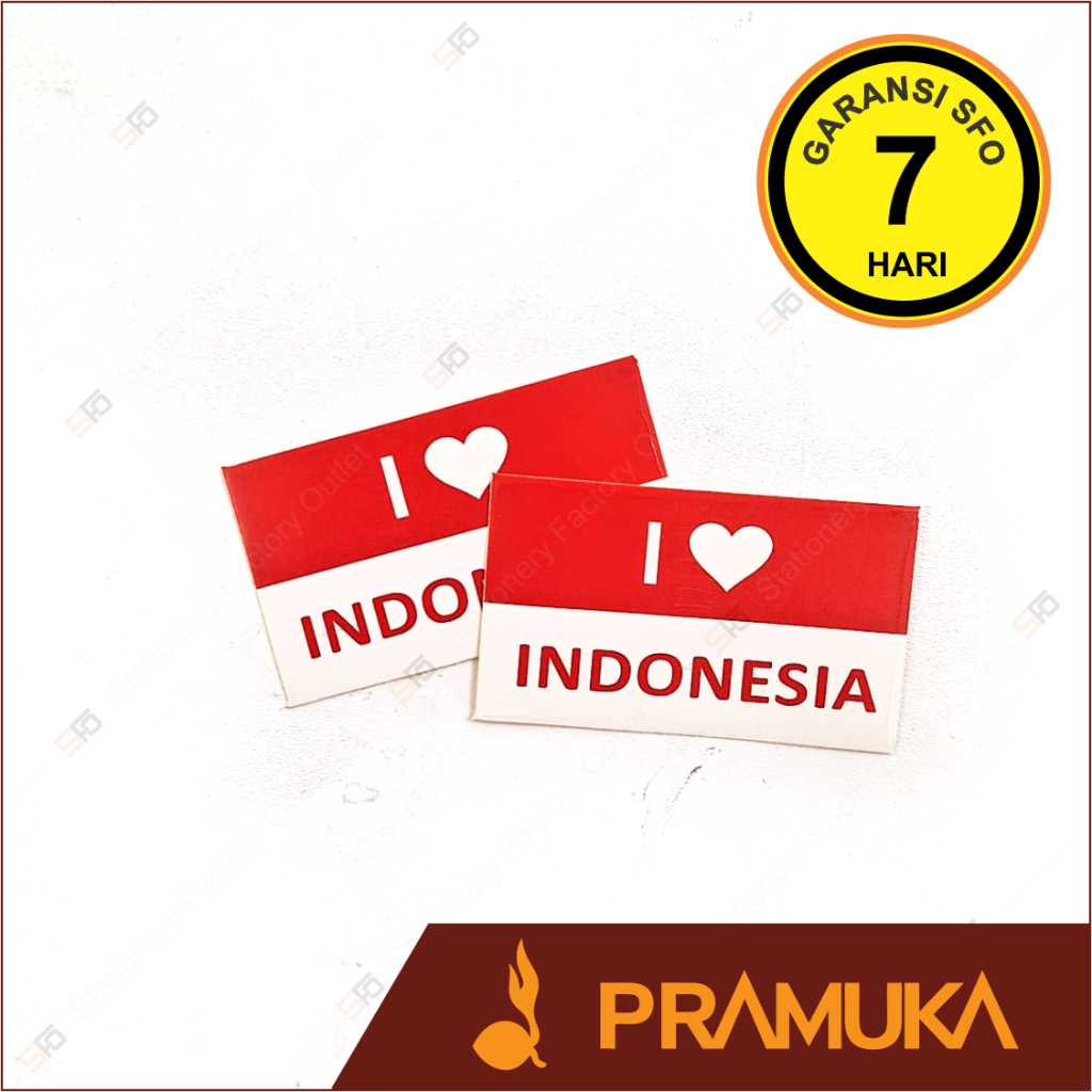 

Stiker Pipi Bendera Merah Putih - I Love Indonesia - Sticker Wajah - SFO Semarang Official