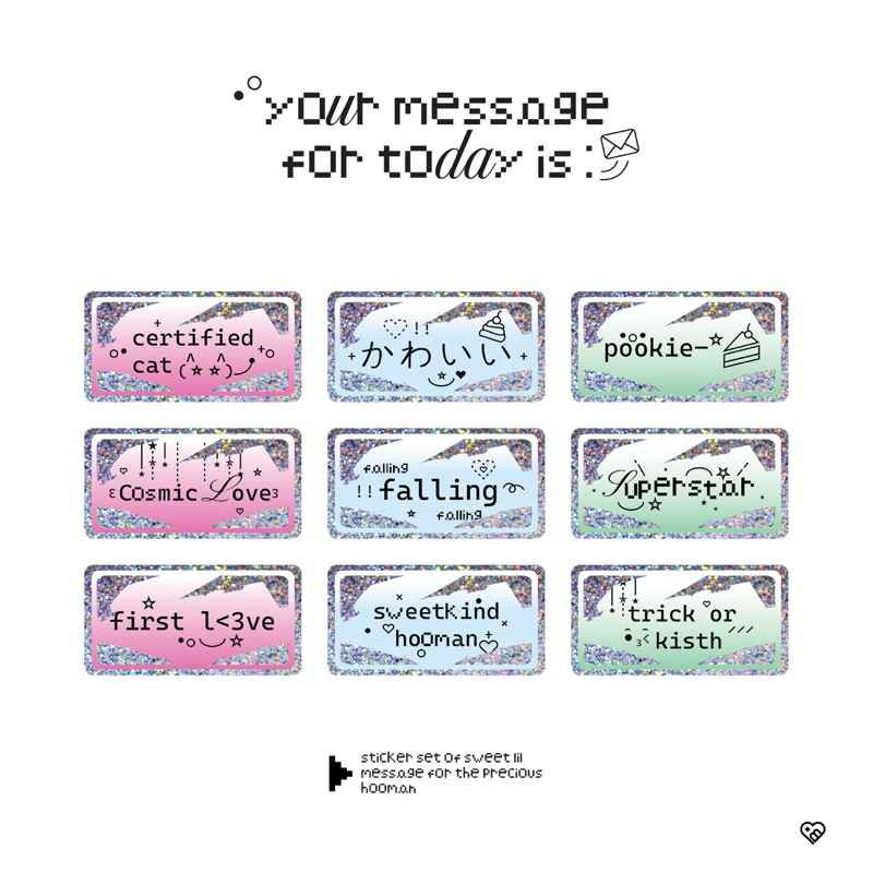 

Your Message for Today is: Sticker Set