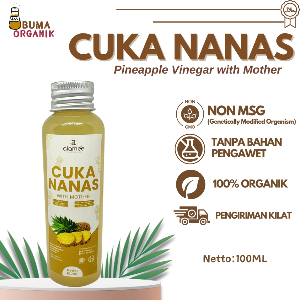 

Cuka Nanas Organik 100ml Original Pineapple Cider Vinegar With Mother Diabetes Penurun Gula Darah Cuka Nanas Kualitas Tinggi