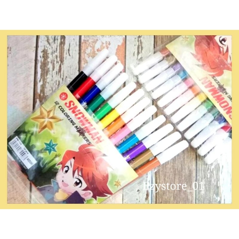 

Spidol Snowman 12 Warna PW-12A